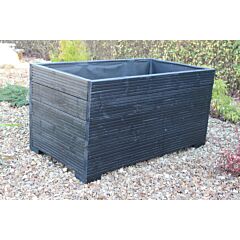 100x50x53 - Black Wooden Garden Planter