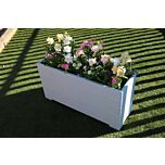 Light Blue 1m Length Wooden Planter Box - 100x32x53 (cm) great for Bamboo Screening