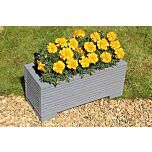 Grey Small Wooden Planter - 50x22x23 (cm) great for Balconies and Small Herb Gardens
