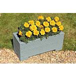 Wild Thyme Green Small Wooden Planter - 50x22x23 (cm) great for Balconies and Small Herb Gardens