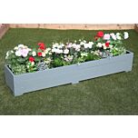 Wild Thyme Wooden Planter 2m Length - 200x44x33 (cm) great for Bedding plants and Flowers