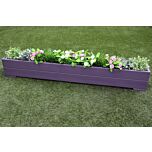 Purple Outdoor Wooden Garden Planter Trough Smooth Boards  - 180x22x23 (cm)
