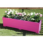 Pink 5ft Wooden Planter Box - 150x32x43 (cm) great for Screening and Flowers