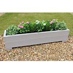Muted Clay 1m Length Wooden Planter Box - 100x22x23 (cm) great for Balconies and Small Herb Gardens