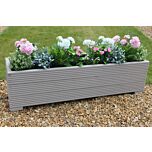 Muted Clay 4ft Wooden Trough Planter - 120x32x33 (cm) great for Patios and Decking