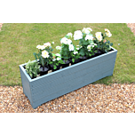 Wild Thyme 4ft Wooden Trough Planter - 120x32x43 (cm) great for Screening and Flowers