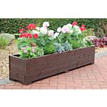 Brown 5ft Wooden Planter Box - 150x32x33 (cm) great for Patios and Decking