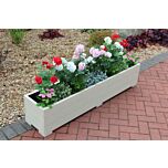 Cream 5ft Wooden Planter Box - 150x32x33 (cm) great for Patios and Decking