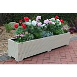 Cream 5ft Wooden Planter Box - 150x32x33 (cm) great for Patios and Decking