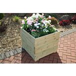 Pine Decking Extra Large Square Wooden Planter - 68x68x63 (cm) great for Tall Plants and Trees