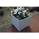 Muted Clay Extra Large Square Wooden Planter - 68x68x63 (cm) great for Tall Plants and Trees