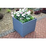 Grey Extra Large Square Wooden Planter - 68x68x63 (cm) great for Tall Plants and Trees