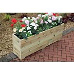 Pine Decking 5ft Wooden Planter Box - 140x32x53 (cm) great for Bamboo Screening