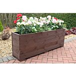 Brown 5ft Wooden Planter Box - 140x32x53 (cm) great for Bamboo Screening