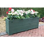 Green 5ft Wooden Planter Box - 140x32x53 (cm) great for Bamboo Screening