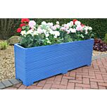 Blue 5ft Wooden Planter Box - 140x32x53 (cm) great for Bamboo Screening