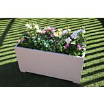 Muted Clay 1m Length Wooden Planter Box - 100x32x53 (cm) great for Bamboo Screening