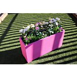 Pink 1m Length Wooden Planter Box - 100x32x53 (cm) great for Bamboo Screening