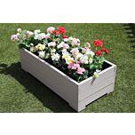 Muted Clay 1m Length Wooden Planter Box - 100x56x33 (cm) great for Bedding plants and Flowers