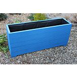 120x32x53 - Blue Wooden Garden Planter