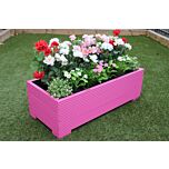 100x44x33 - Pink Wooden Garden Planter