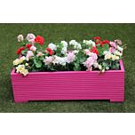 120x56x33 - Pink Wooden Garden Planter