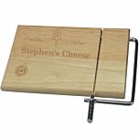Name & Name personalised wooden cheese board 