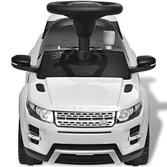 Land Rover 348 Kids Ride-on Car with Music White