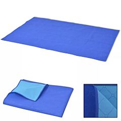 Picnic Blanket Blue and Light Blue 150x200 cm