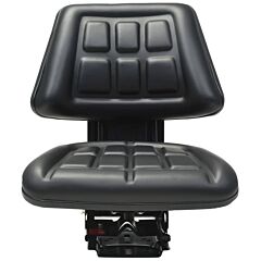 Tractor Seat with Suspension Black