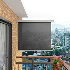 Balcony Side Awning Multi-functional 150x200 cm Grey