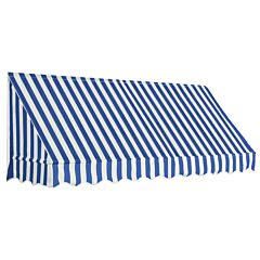Bistro Awning 250x120 cm Blue and White