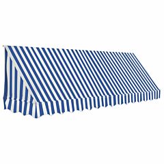 Bistro Awning 350x120 cm Blue and White