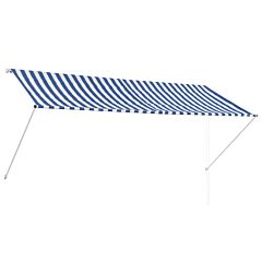 Retractable Awning 300x150 cm Blue and White