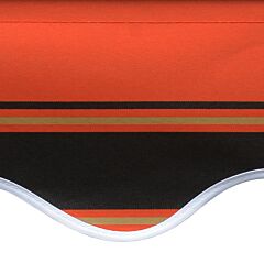 Awning Top Sunshade Canvas Orange and Brown 450x300 cm