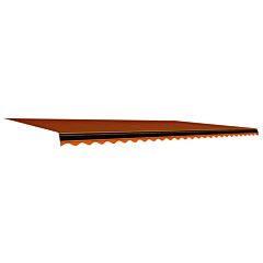 Awning Top Sunshade Canvas Orange and Brown 600x300 cm