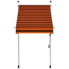 Manual Retractable Awning 100 cm Orange and Brown