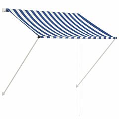 Retractable Awning 100x150 cm Blue and White