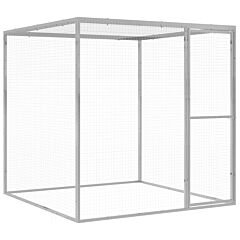 Cat Cage 1.5x1.5x1.5 m Galvanised Steel