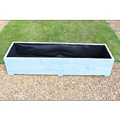 Light Blue 5ft Wooden Planter Box - 150x44x33 (cm) great for Bedding plants and Flowers