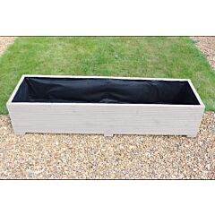 Muted Clay 5ft Wooden Planter Box - 150x44x33 (cm) great for Bedding plants and Flowers
