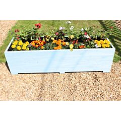 Light Blue 5ft Wooden Planter Box - 150x44x43 (cm) great for Vegetable Gardens
