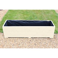 Cream 5ft Wooden Planter Box - 150x44x43 (cm) great for Vegetable Gardens