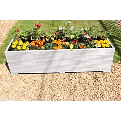 BR Garden Muted Clay 5ft Wooden Planter Box - 150x44x43 (cm) great for Vegetable Gardens + Free Gift