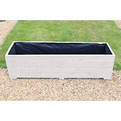 BR Garden Muted Clay 5ft Wooden Planter Box - 150x44x43 (cm) great for Vegetable Gardens + Free Gift