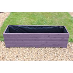 BR Garden Purple 5ft Wooden Planter Box - 150x44x43 (cm) great for Vegetable Gardens + Free Gift
