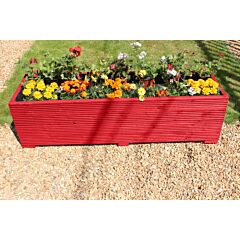 Red 5ft Wooden Planter Box - 150x44x43 (cm) great for Vegetable Gardens