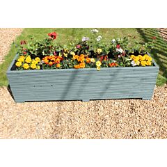 BR Garden Wild Thyme 5ft Wooden Planter Box - 150x44x43 (cm) great for Vegetable Gardens + Free Gift
