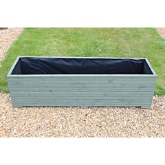 BR Garden Wild Thyme 5ft Wooden Planter Box - 150x44x43 (cm) great for Vegetable Gardens + Free Gift