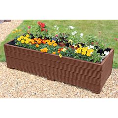 BR Garden Brown 5ft Wooden Planter Box - 150x56x43 (cm) great for Vegetable Gardens + Free Gift